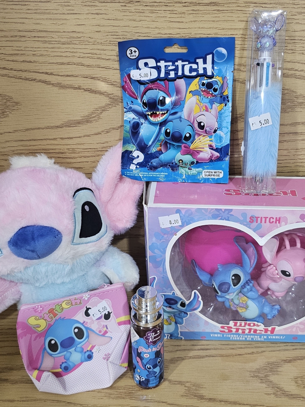 Stitch Bundle Plush & Toy Set - Pink & Blue